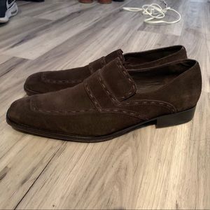 Calvin Klein Suede Slip On Dress Shoes
